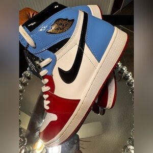 Air Jordan 1 Retro High Fearless Sneakers. Size 9.5